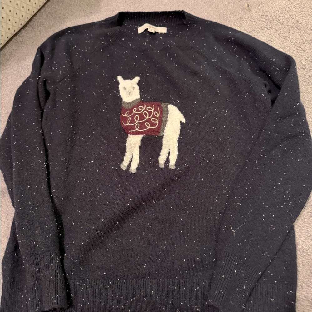 LOFT llama sweater